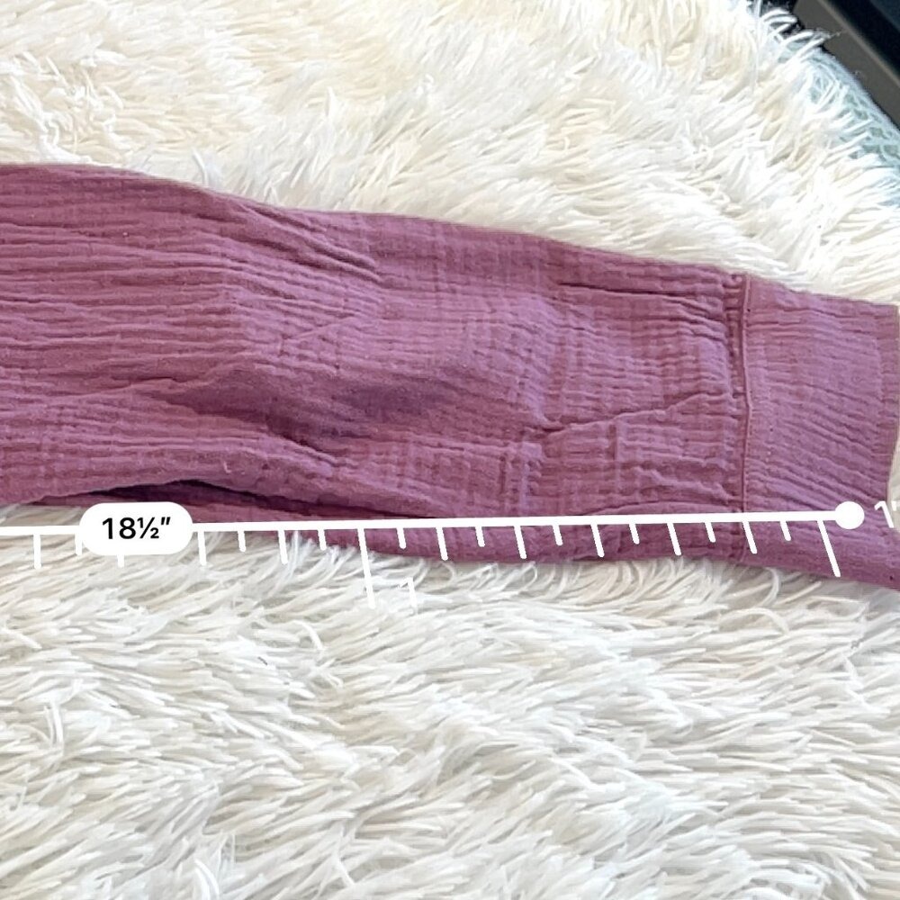 Women's Anne Klein Purple Crinkle‎ Button Down Shirt L - Picture 10 of 10